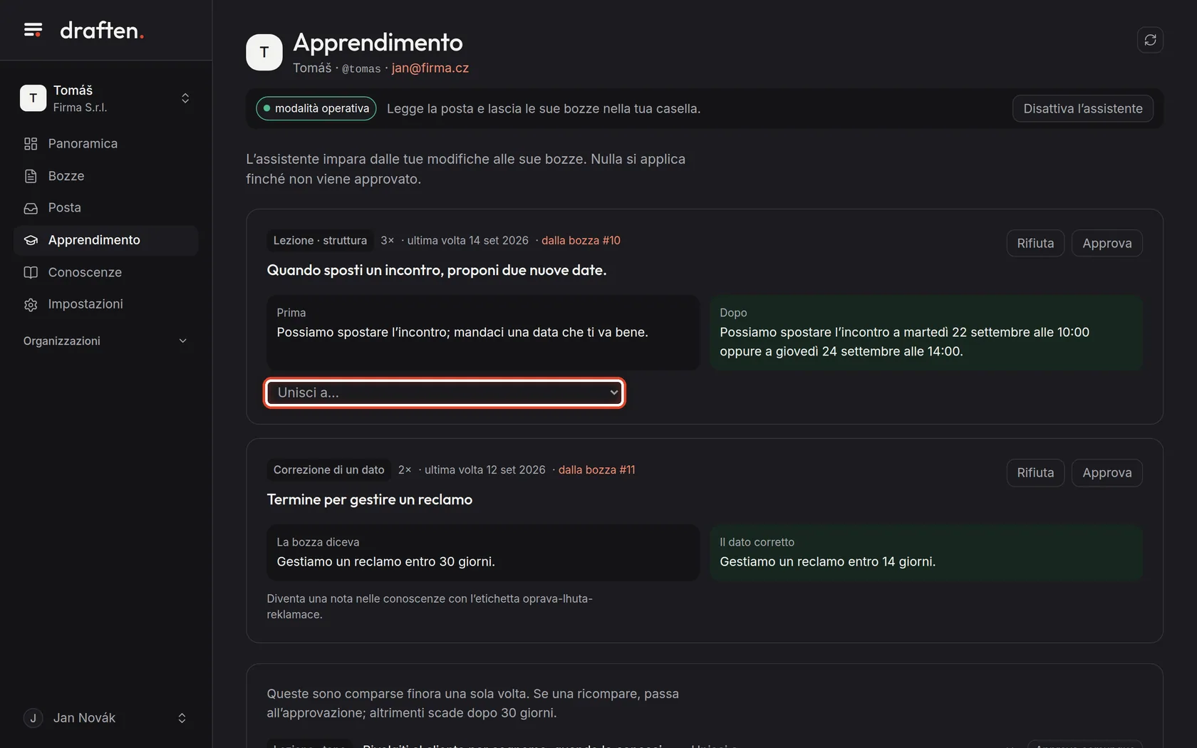 Screenshot del passo 4