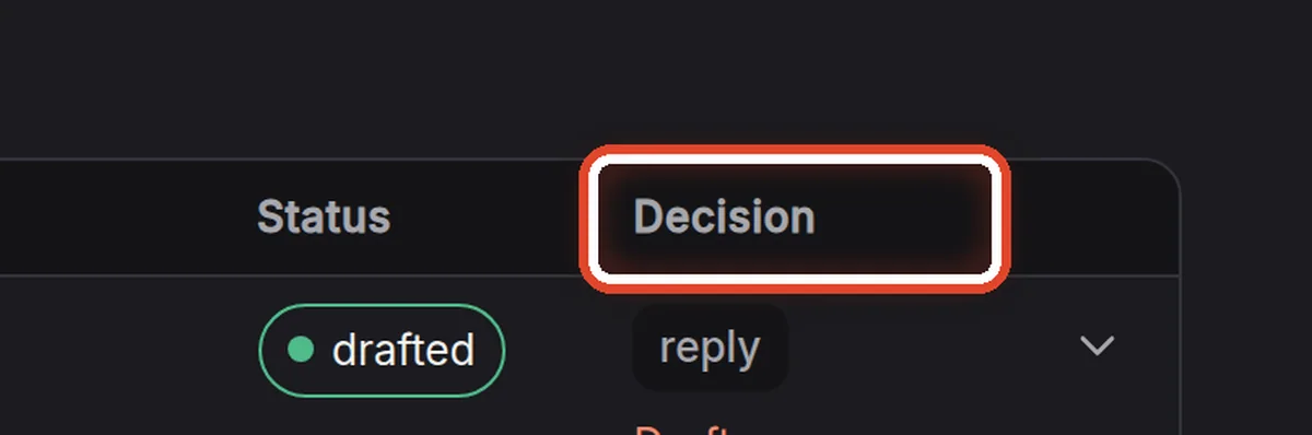 Close up — The assistant's decision