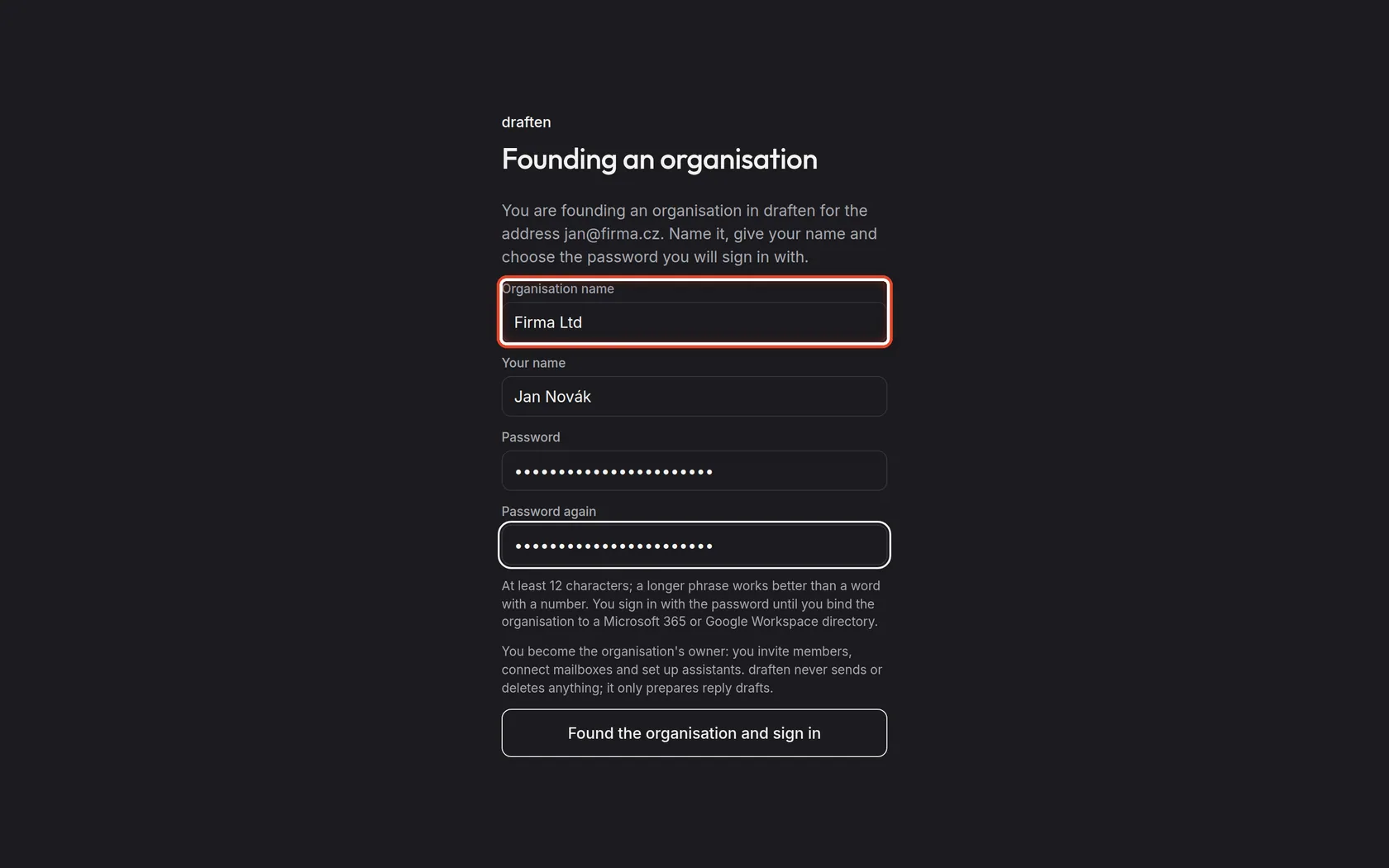 Screenshot for step 1