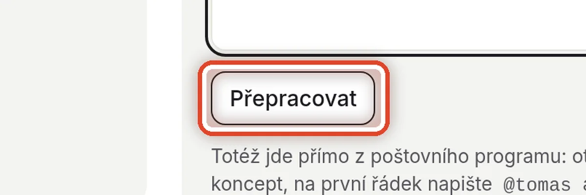 Detail — Nechte koncept přepracovat