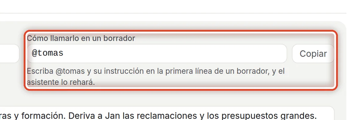 De cerca: Cómo llamarlo en un borrador