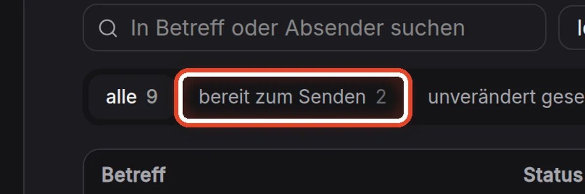 Nahaufnahme – Wählen, was Sie sehen