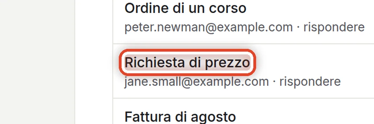 Da vicino – Apri una bozza