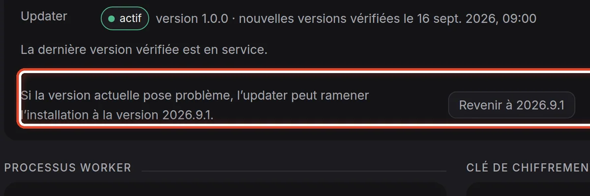 Gros plan – Si la nouvelle version pose problème