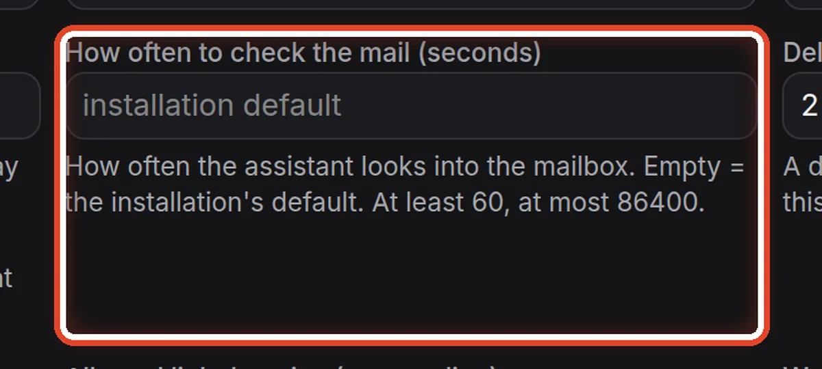 Close up — How often to check the mail