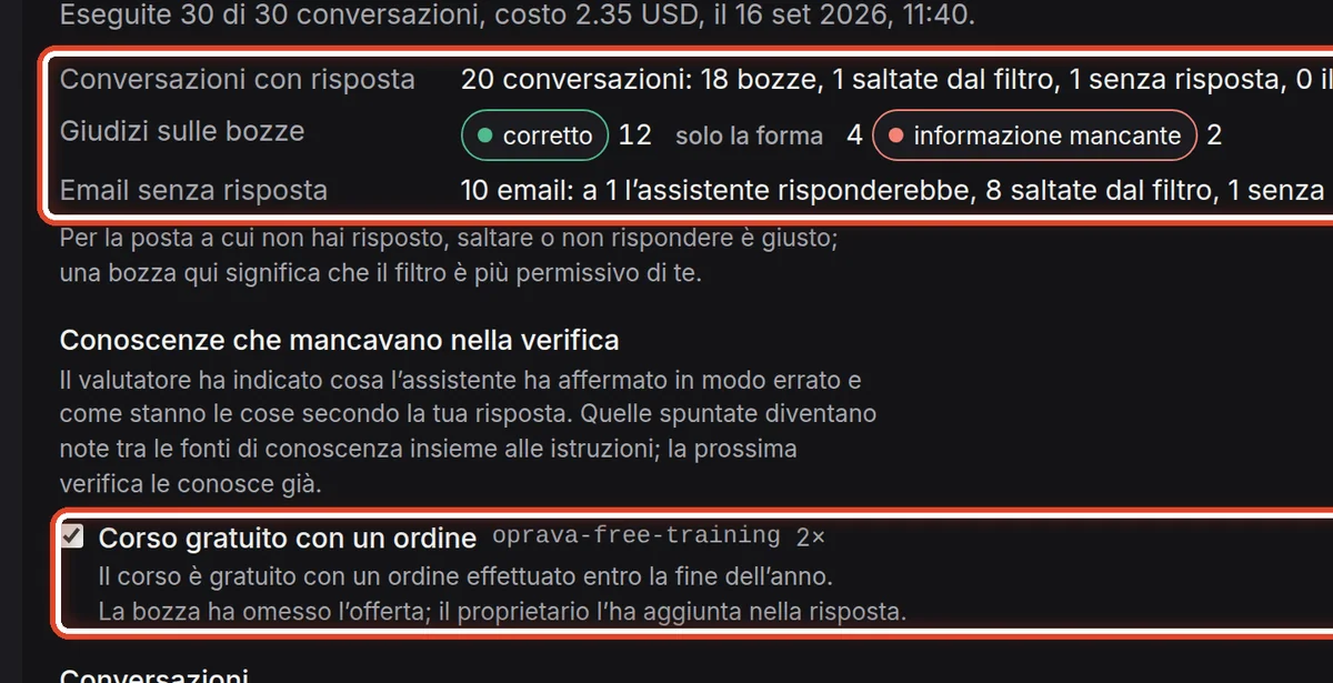 Da vicino – La verifica sulle conversazioni accantonate