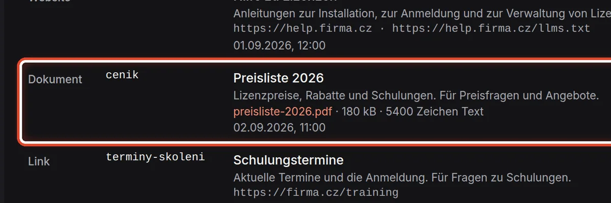 Nahaufnahme – Eine Quelle