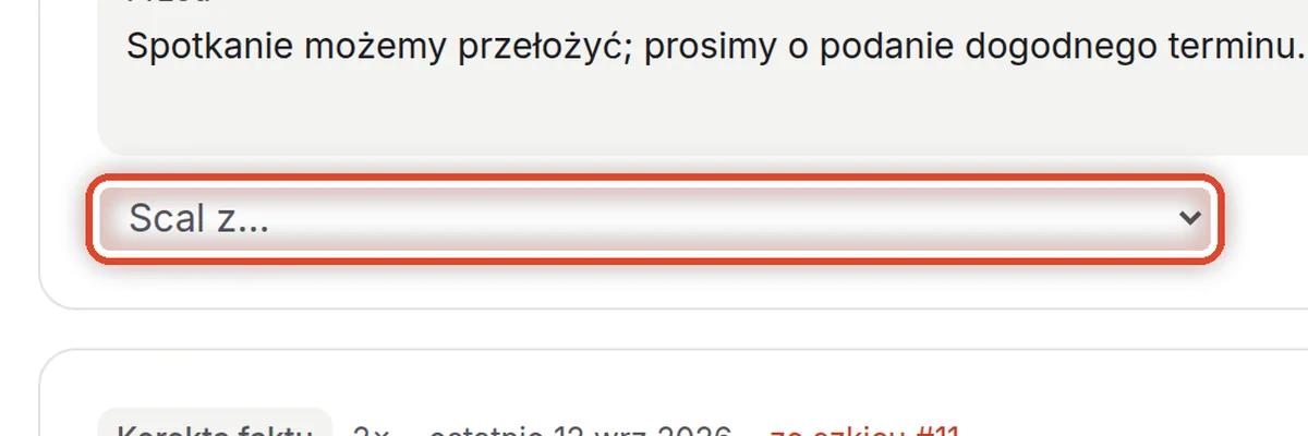 Zbliżenie – Dwie propozycje mówią to samo