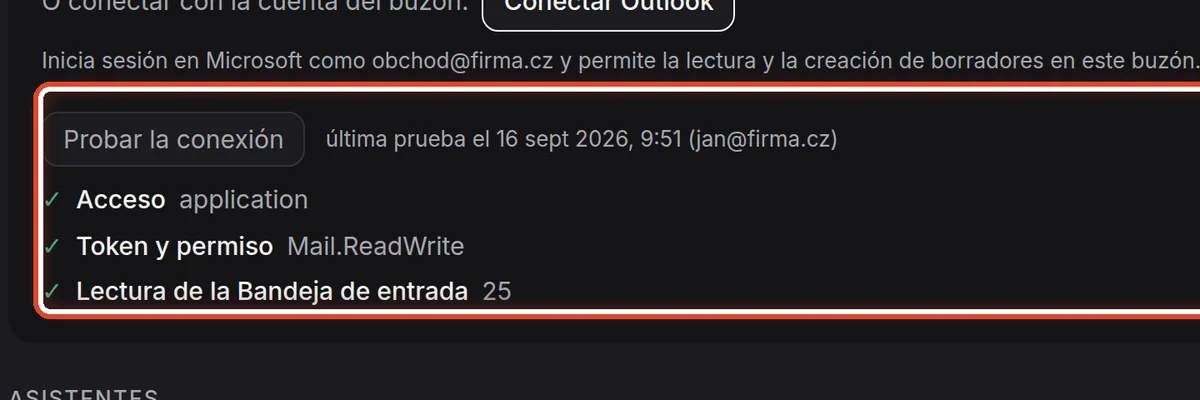 De cerca: Probar la conexión