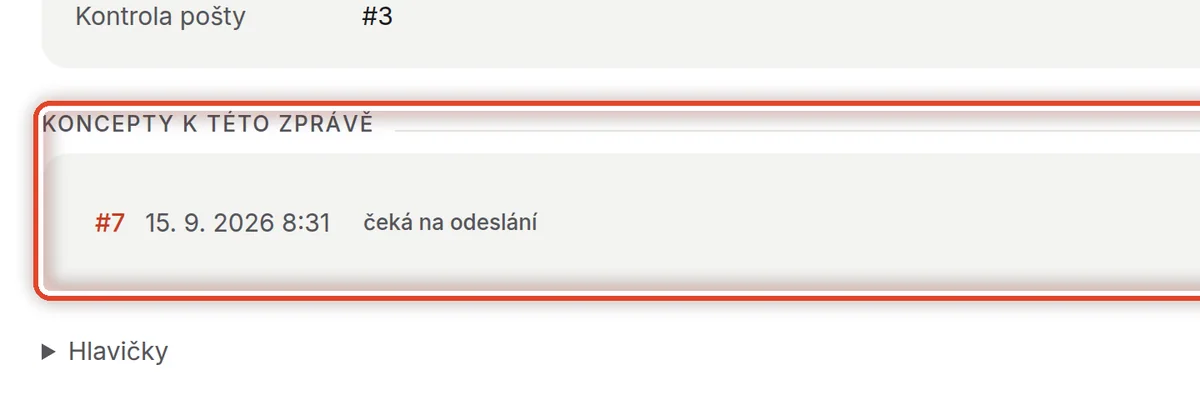 Detail — Koncepty k této zprávě