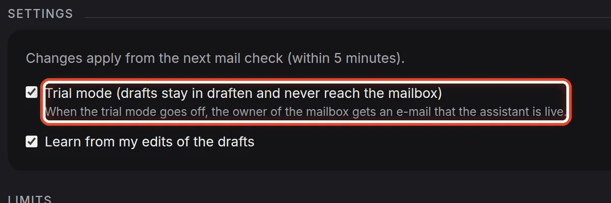 Close up — Or in Settings