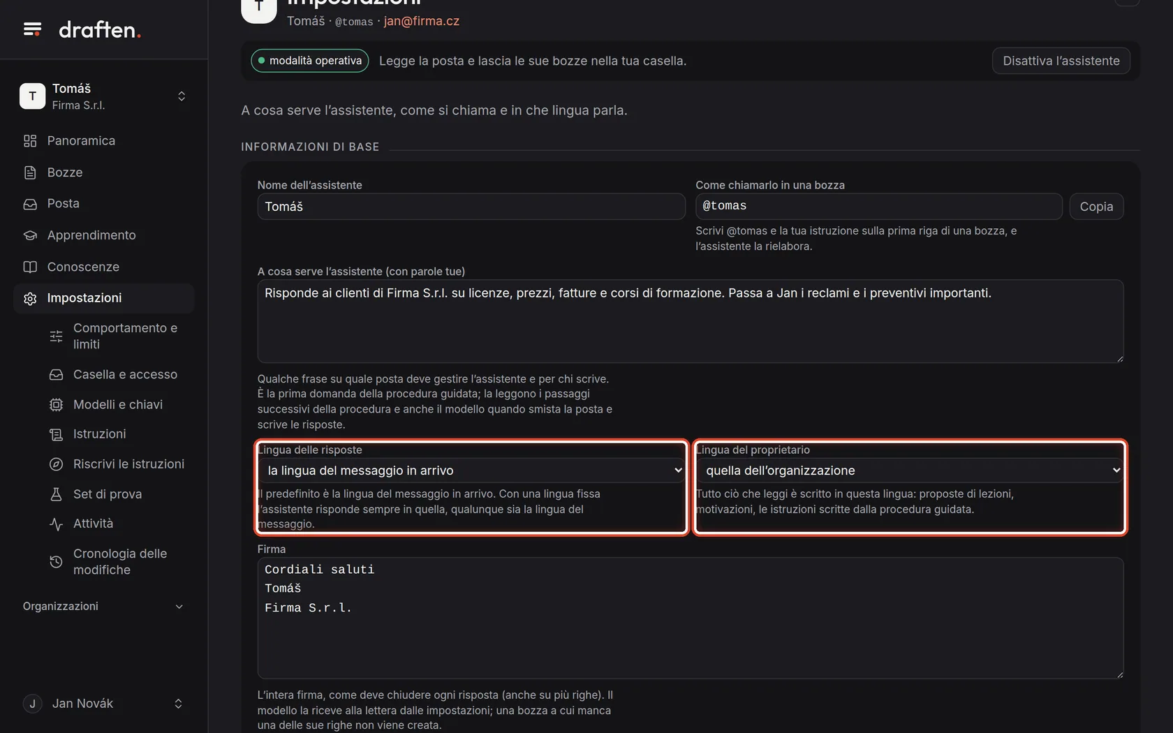 Screenshot del passo 4