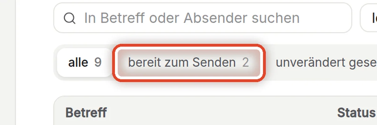 Nahaufnahme – Wählen, was Sie sehen