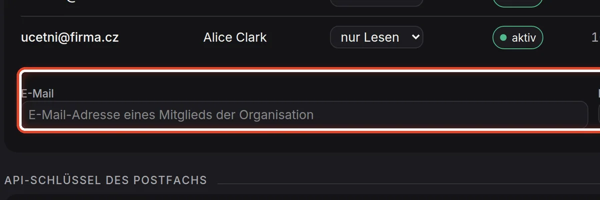 Nahaufnahme – Zugriff erteilen