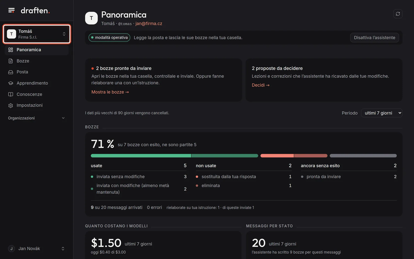 Screenshot del passo 2