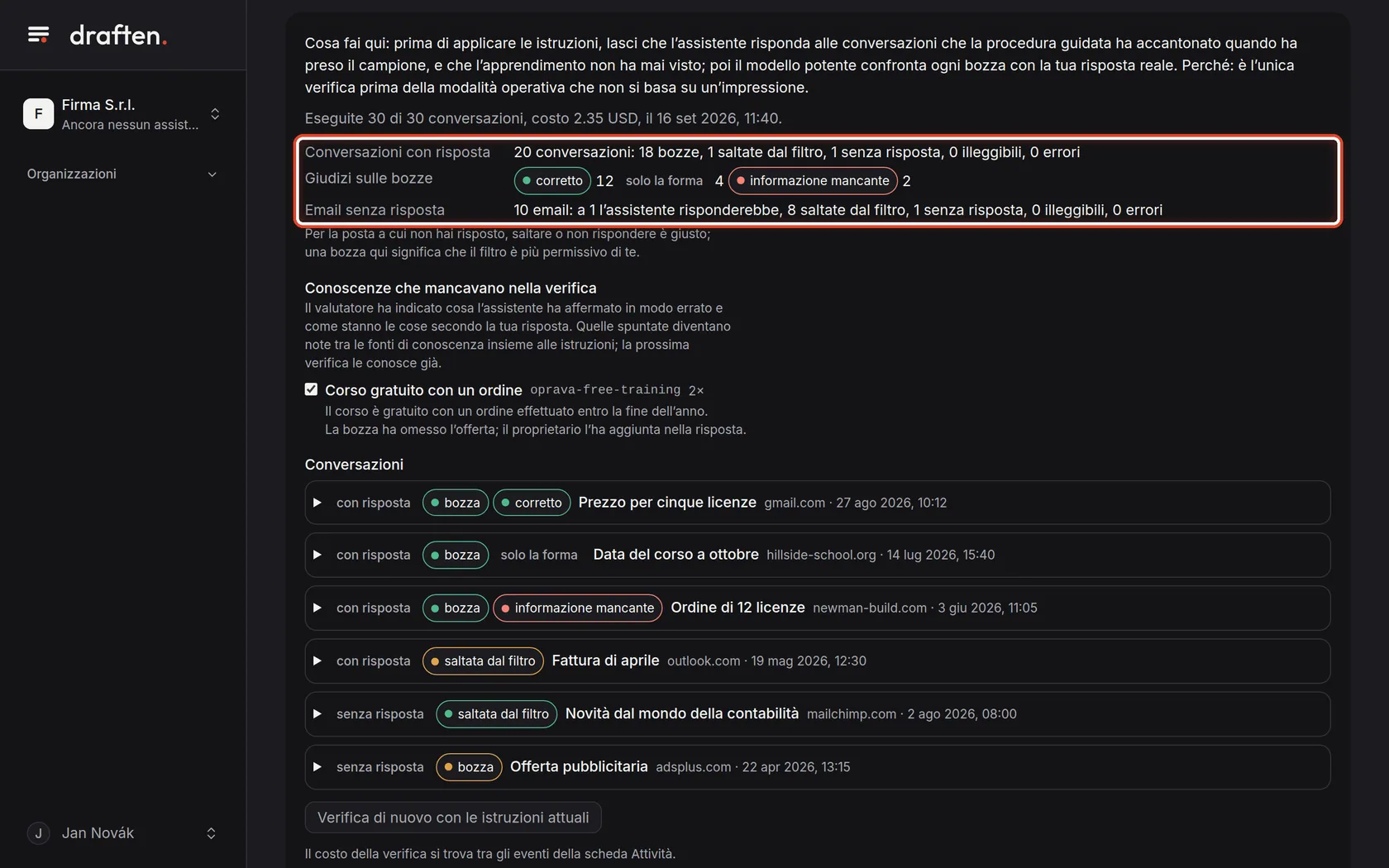 Screenshot del passo 16