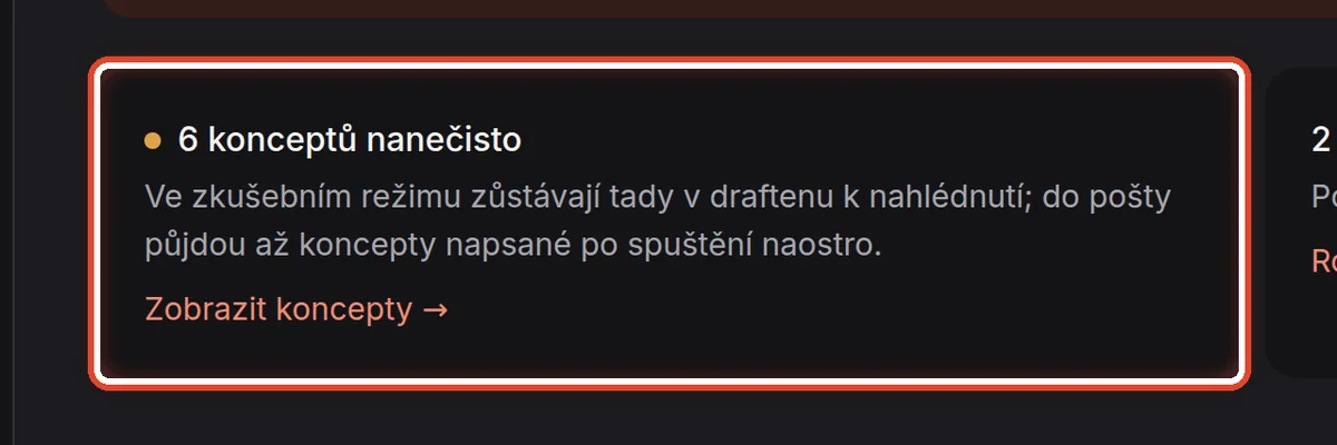 Detail — Koncepty nanečisto