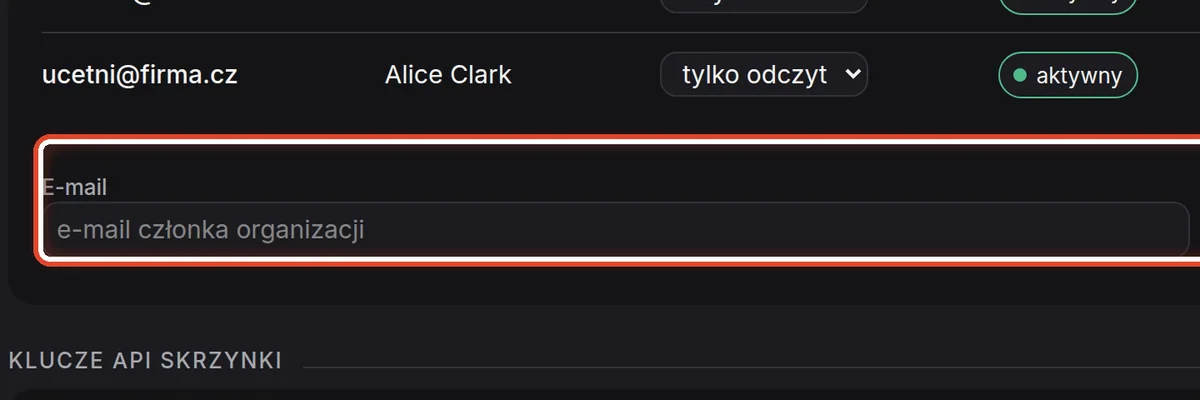 Zbliżenie – Nadaj dostęp