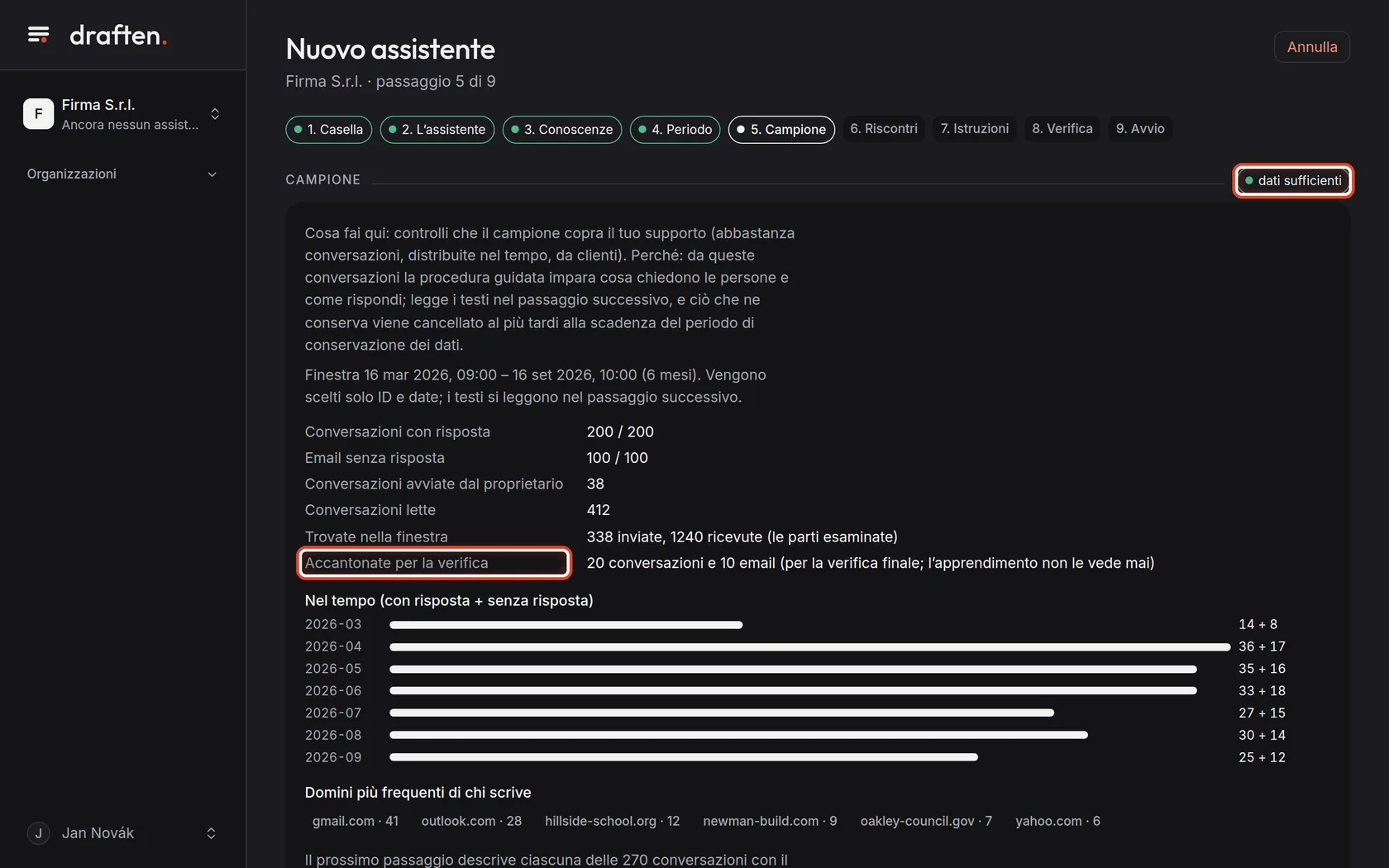Screenshot del passo 8