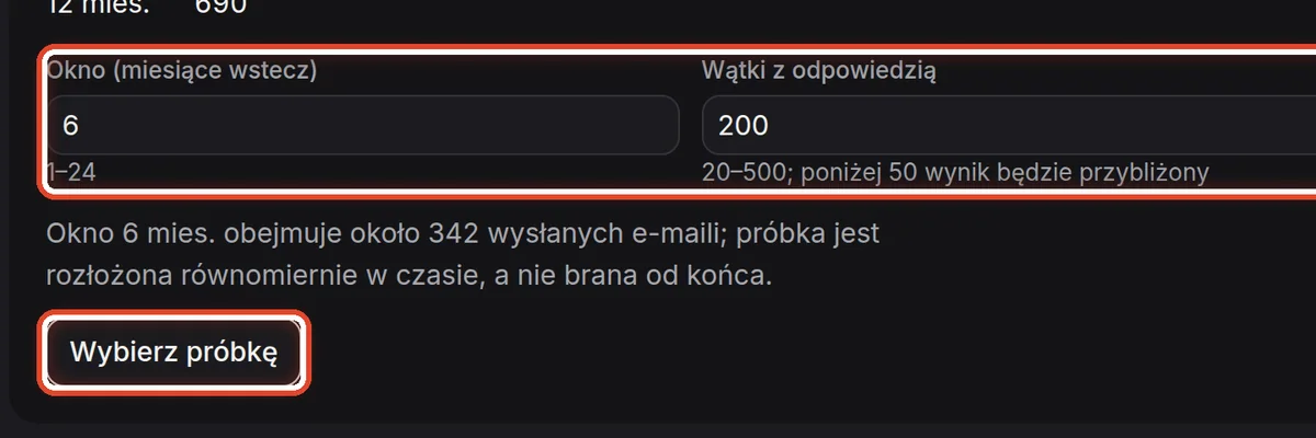 Zbliżenie – Potwierdź okres