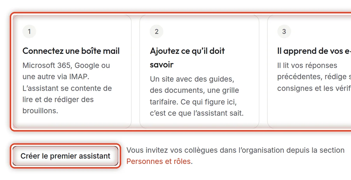 Gros plan – La première connexion