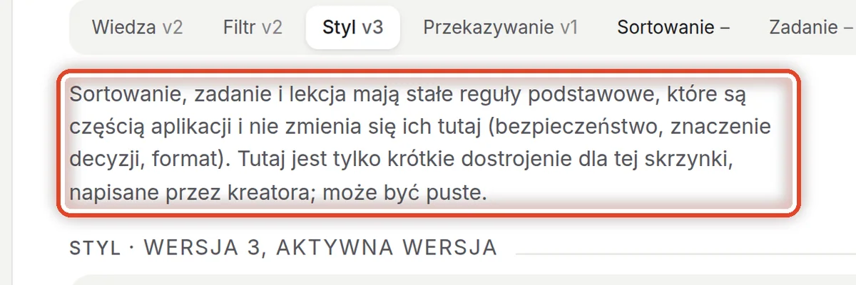 Zbliżenie – Zaawansowane: dostrojenia