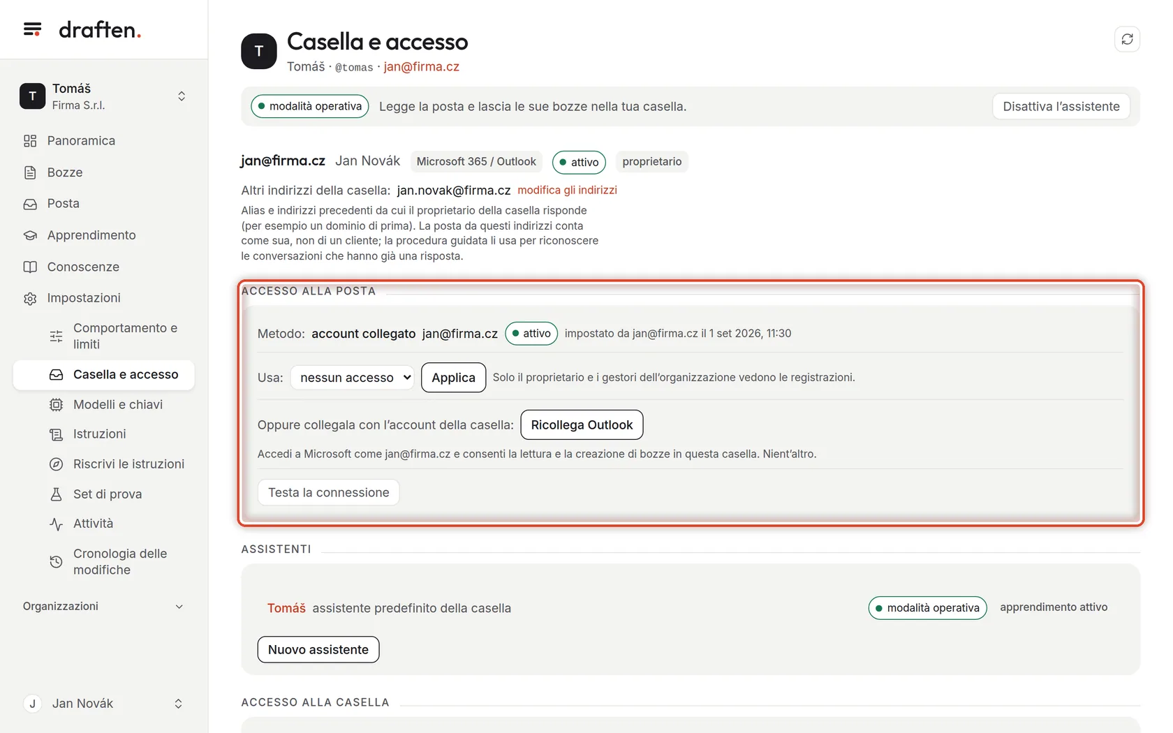 Screenshot del passo 3