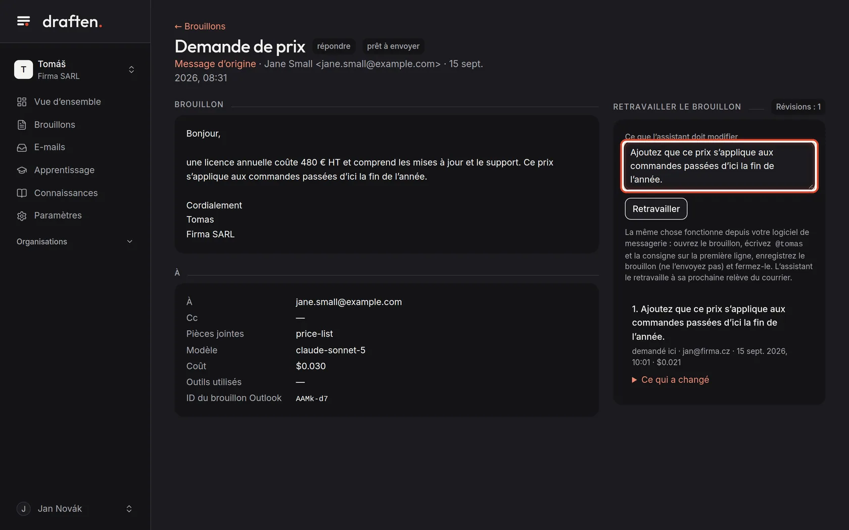 Capture d’écran de l’étape 3
