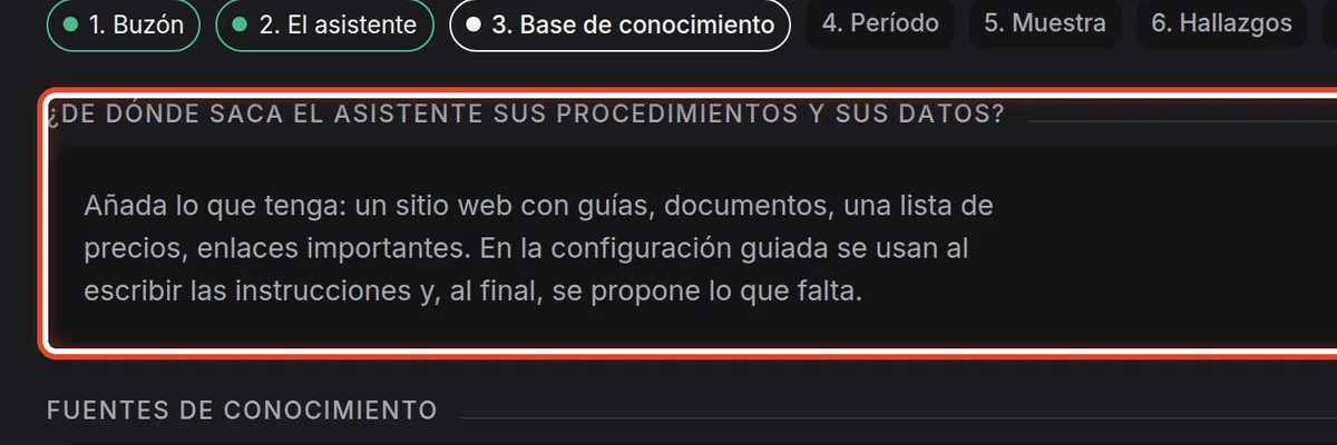 De cerca: Añada fuentes de conocimiento