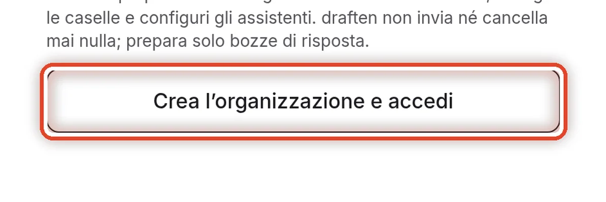 Da vicino – Crea l’organizzazione