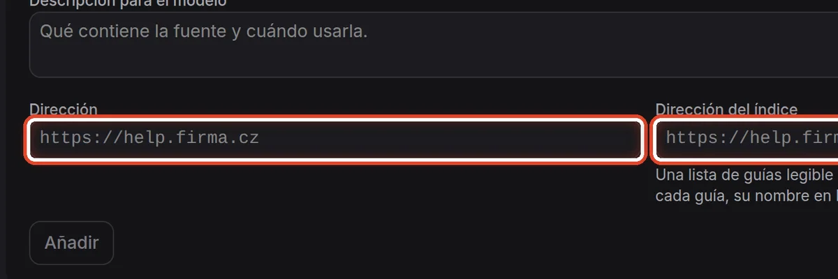 De cerca: Sitio web y enlace: la dirección