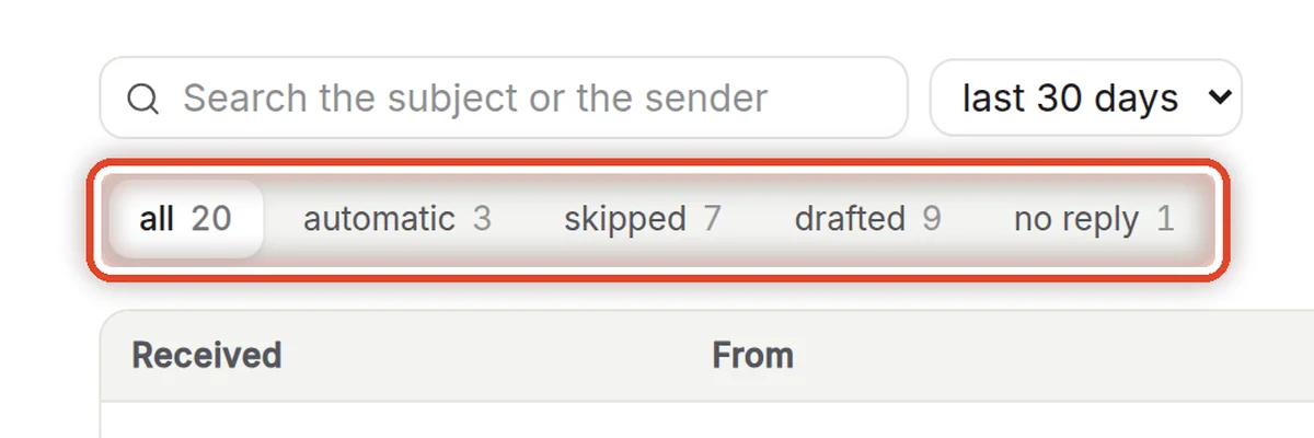 Close up — Pick a status