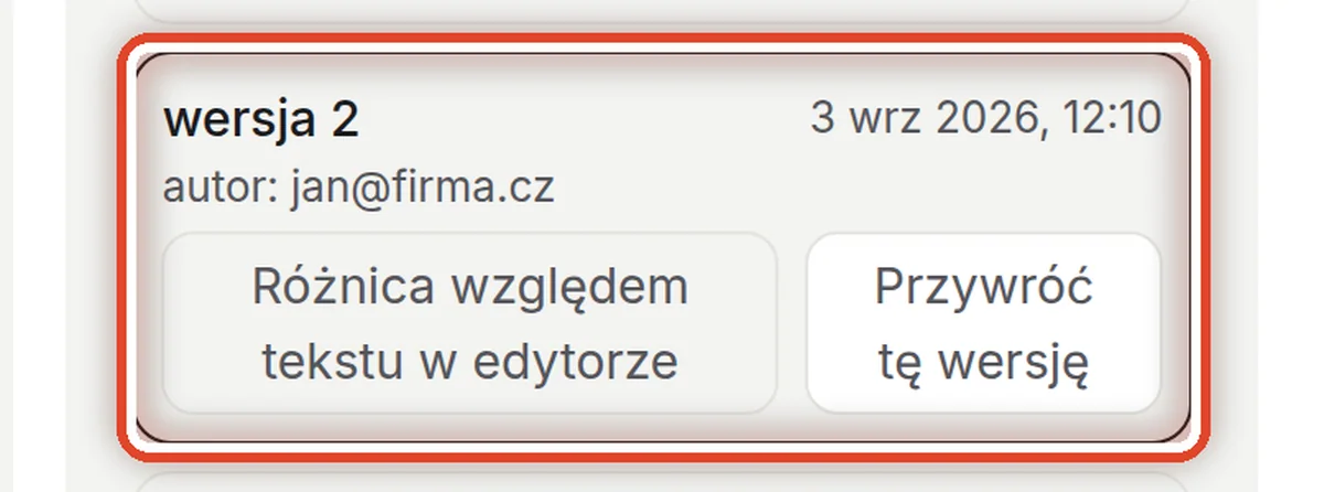 Zbliżenie – Historia wersji