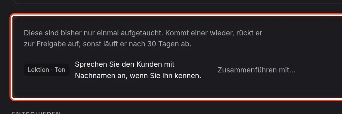 Nahaufnahme – Einmal gesehen
