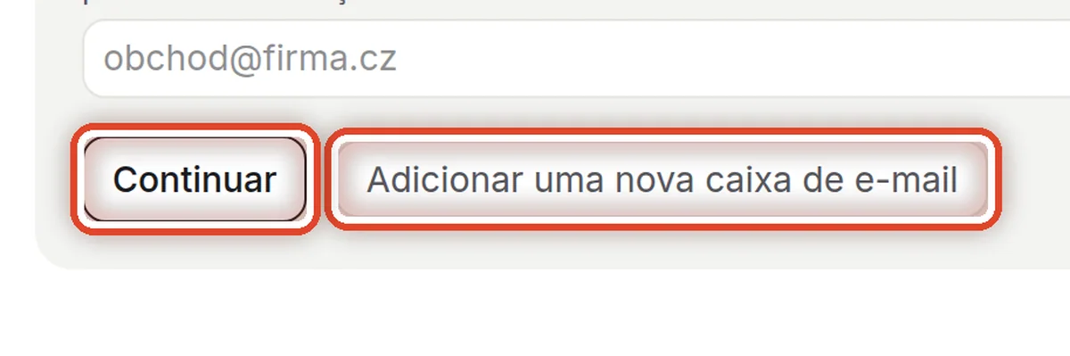 De perto – A caixa de e-mail não está na lista?