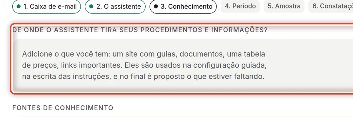 De perto – Adicione fontes de conhecimento