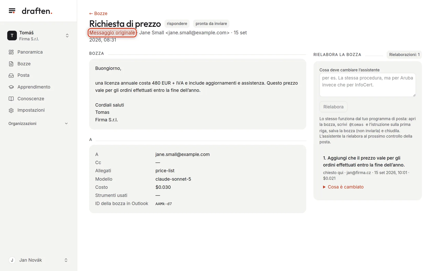 Screenshot del passo 6