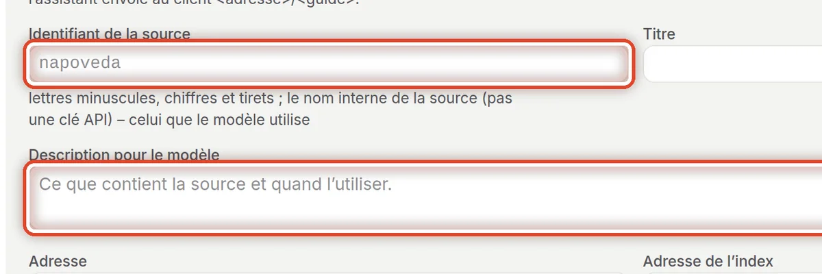 Gros plan – Identifiant et description