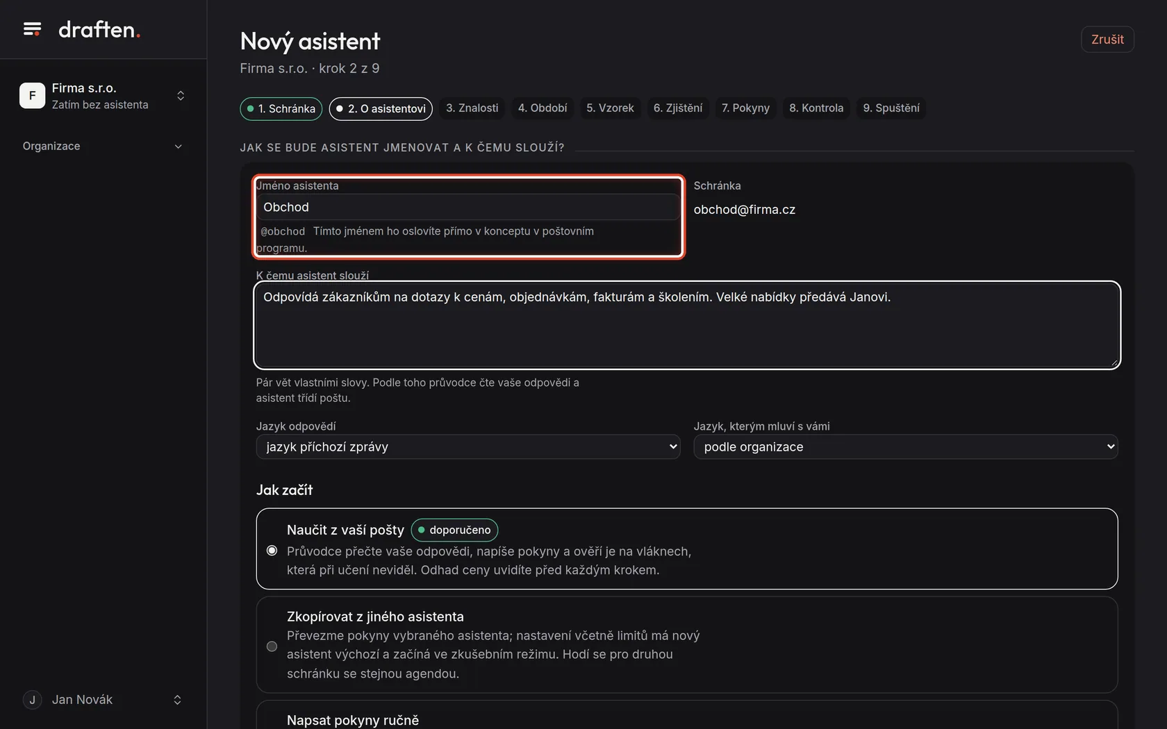 Snímek obrazovky ke kroku 3