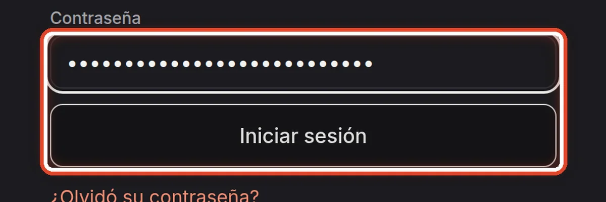 De cerca: O escriba su contraseña