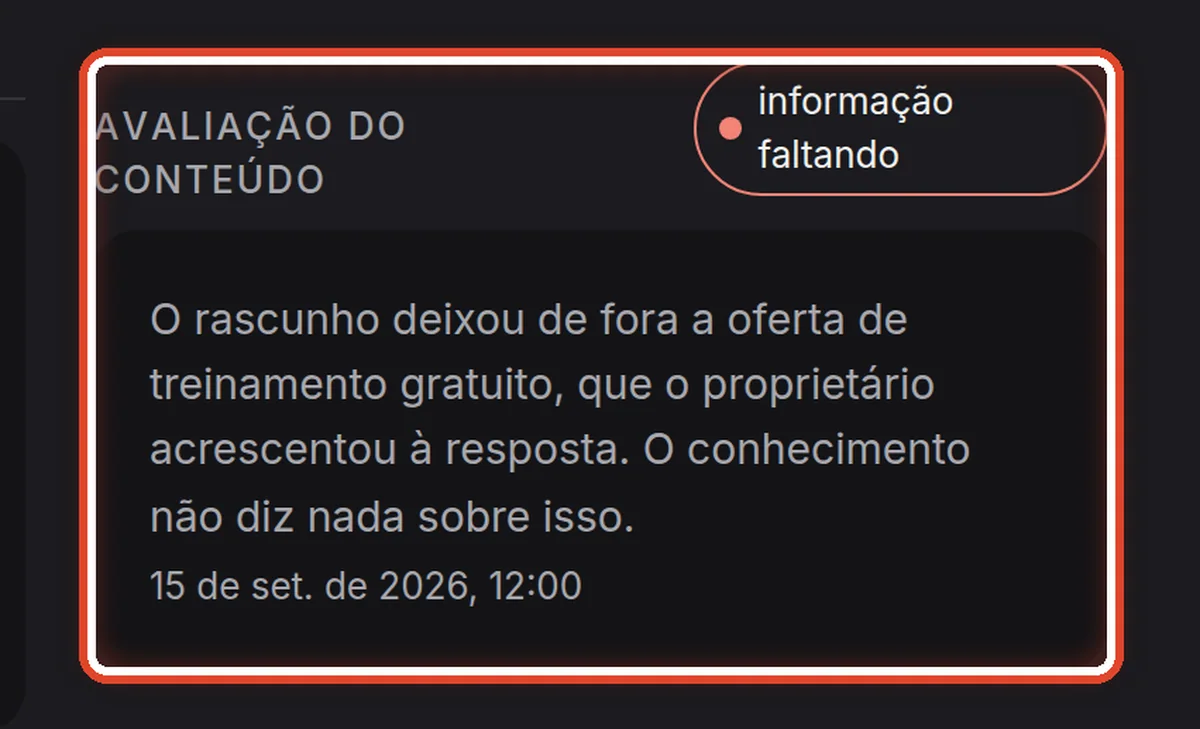 De perto – Por que você ajustou o rascunho