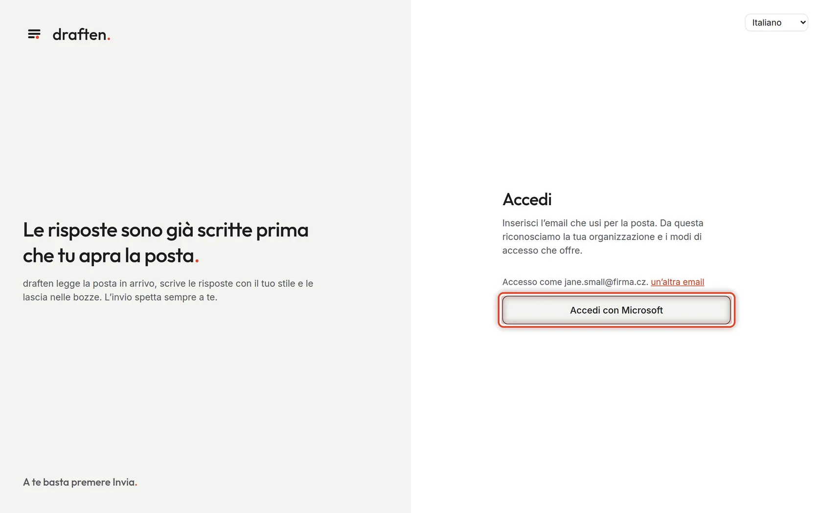 Screenshot del passo 3