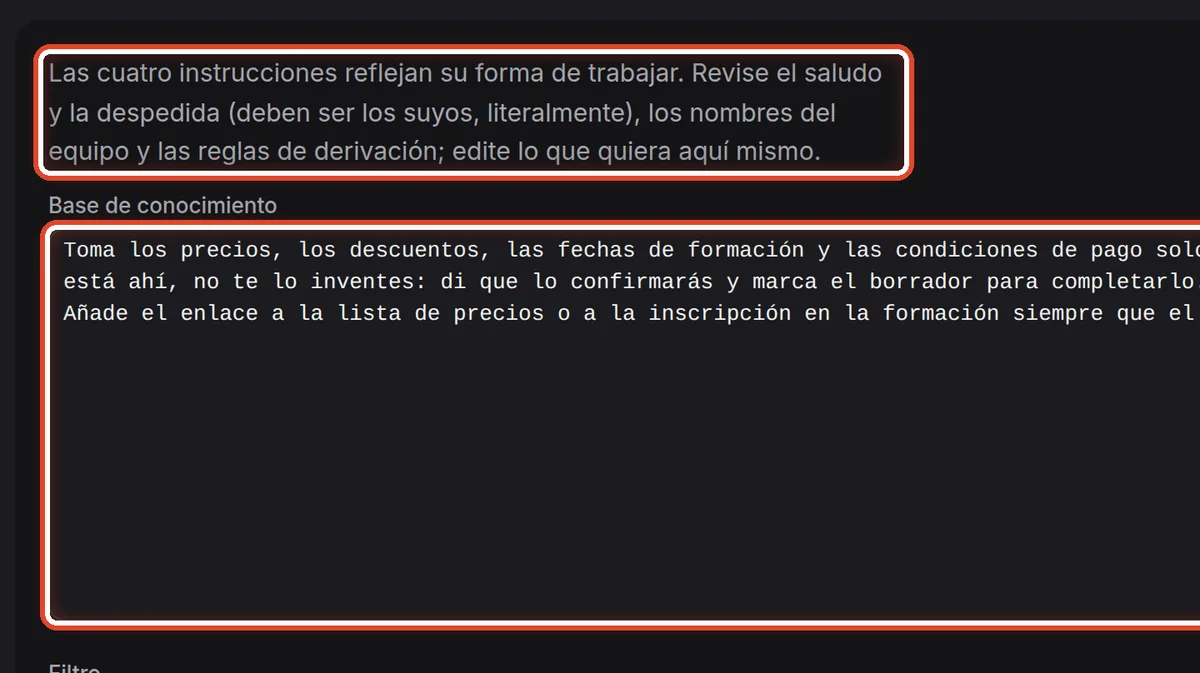 De cerca: Lea las instrucciones