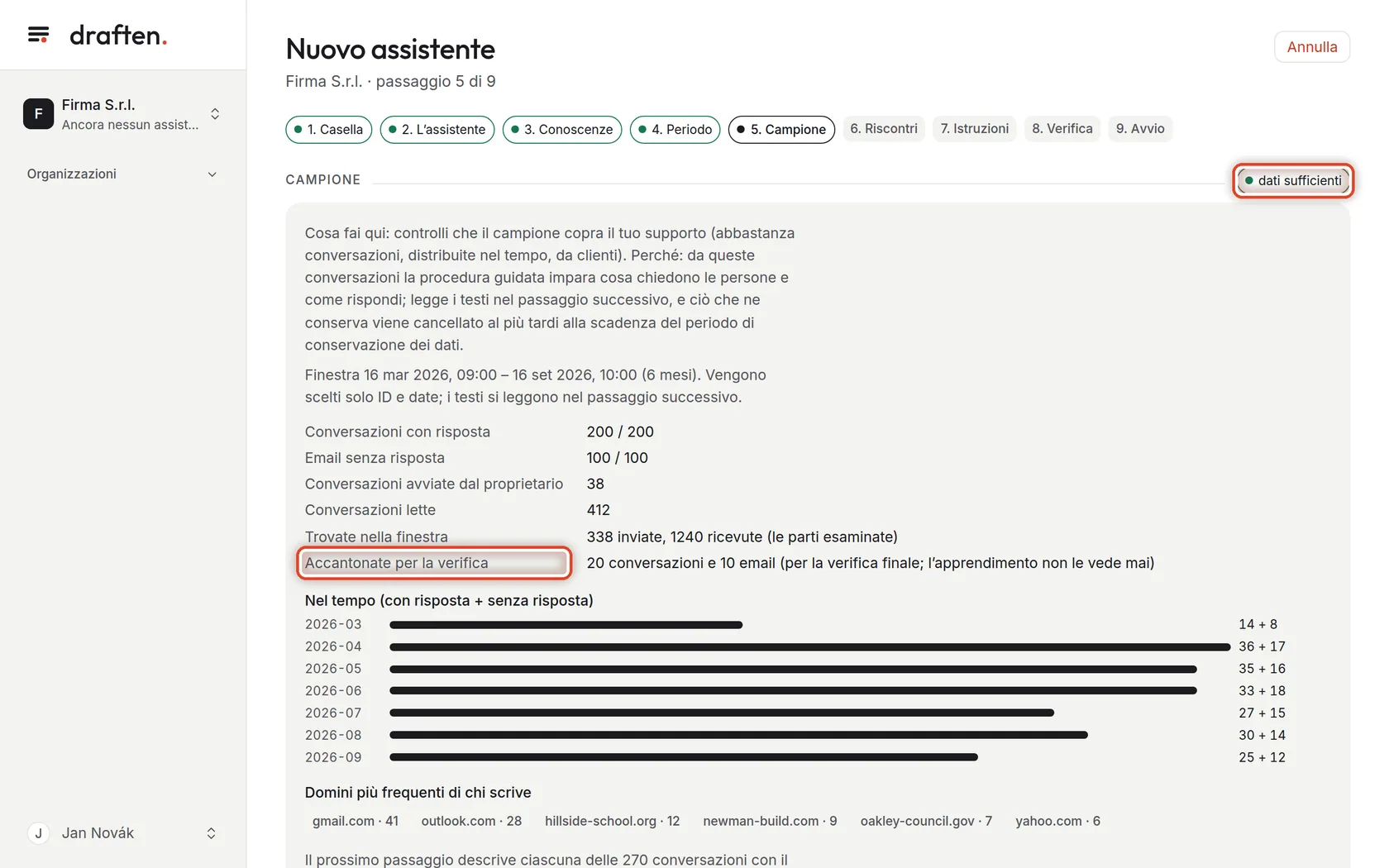 Screenshot del passo 8