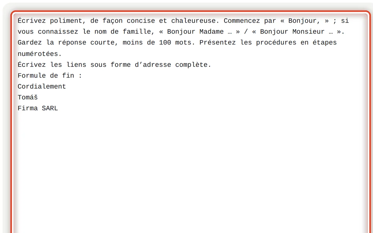 Gros plan – Le texte de la consigne