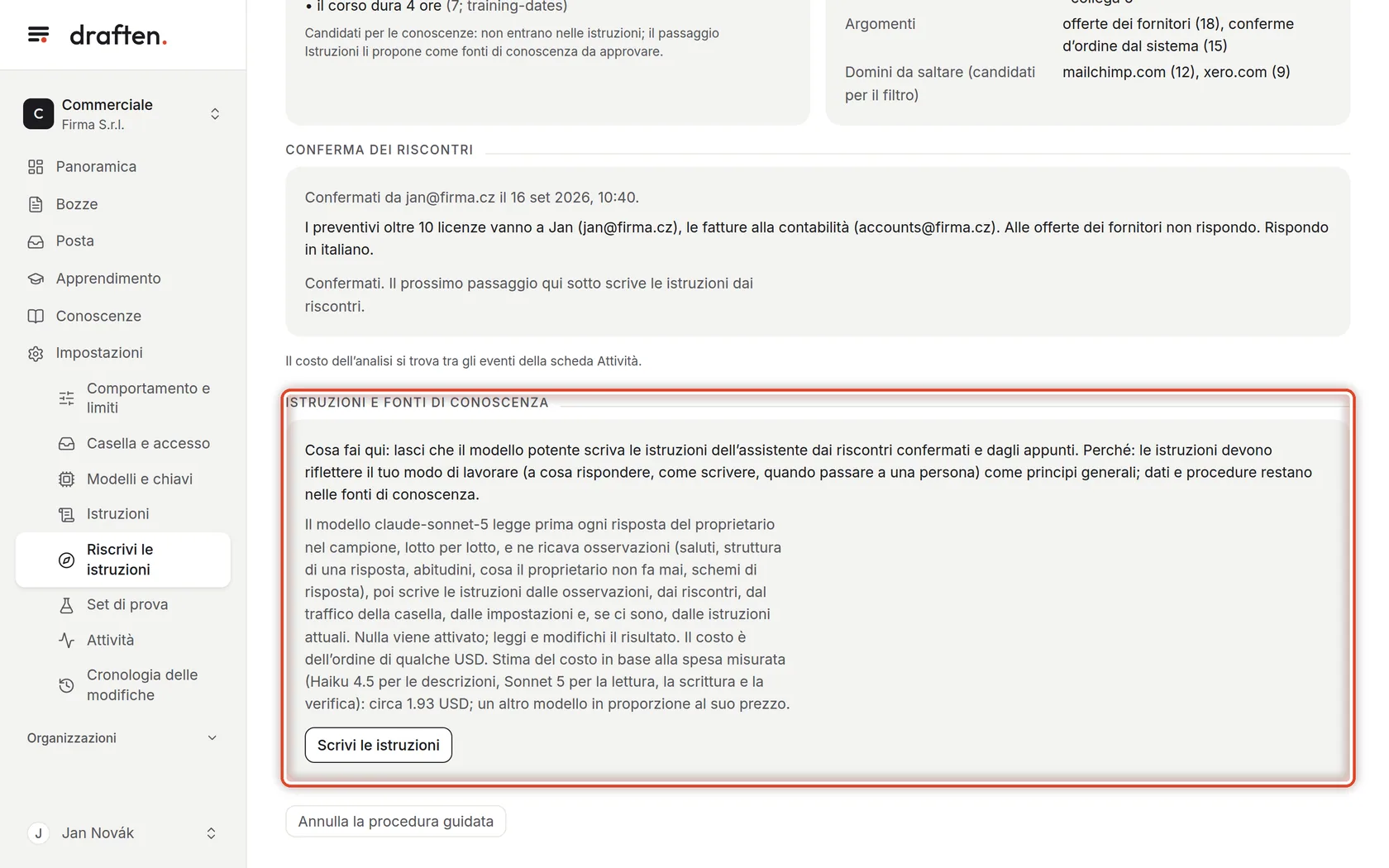 Screenshot del passo 5