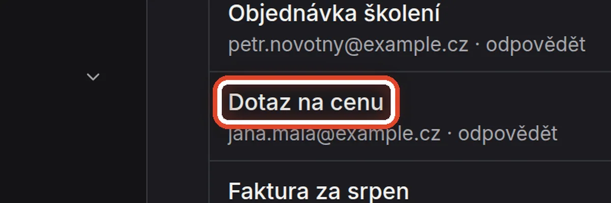 Detail — Vyberte koncept, který nesedí