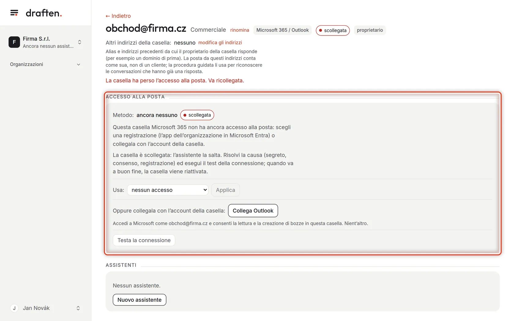 Screenshot del passo 3