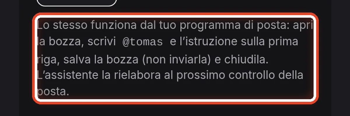 Da vicino – Lo stesso dal tuo programma di posta