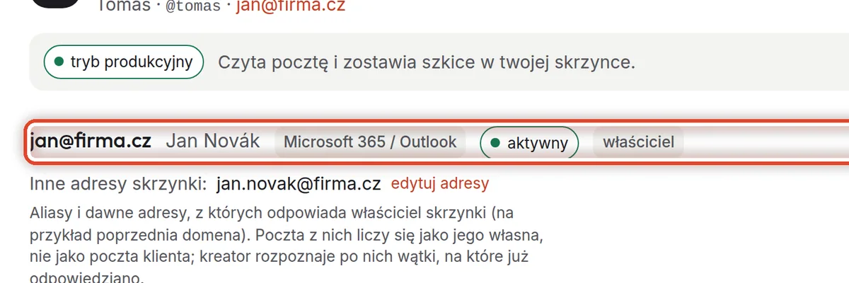 Zbliżenie – Skrzynka asystenta